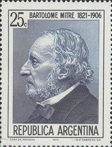 Stamp, Bartolomé Mitre 1821-1906, Argentina,  