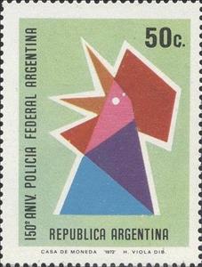 Stamp, Policia Federal Argentina, Argentina,  