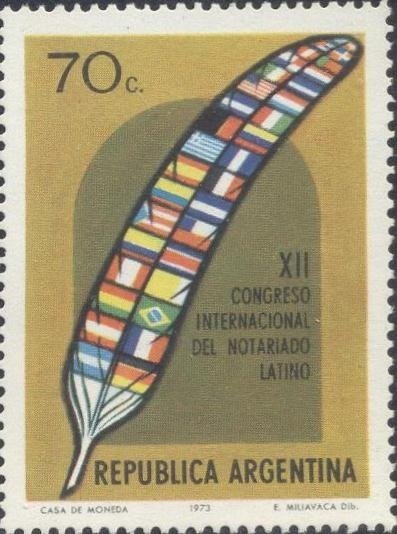 Pen with flags
