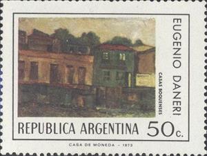 Stamp, Eugenio Daneri Painting, Argentina,  