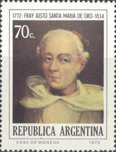 Stamp, Fray Justo Santa María de Oro, Argentina,  