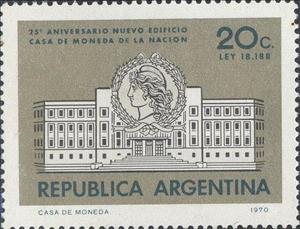 Stamp, National mint house, Argentina,  