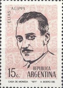 Stamp, Elias Alippi, Argentina,  
