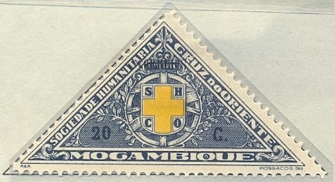 Stamp, Stamps for postage frank, with surcharge, Mozambique,  