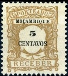 Stamp, Postage Due, Mozambique,  