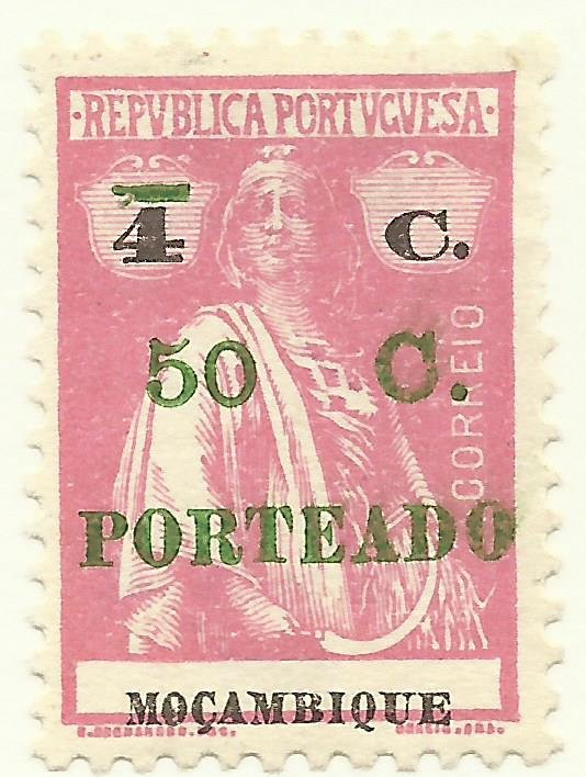 Type 'Ceres' of Mozambique and Lourenço Marques, surcharge