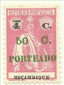 Stamp, Type 'Ceres' of Mozambique and Lourenço Marques, surcharge, Mozambique,  