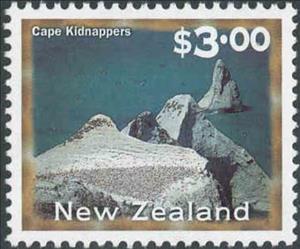 Stamp, Cape Kidnappers, New Zealand,  