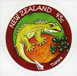 Stamp, Tuatara, New Zealand,  