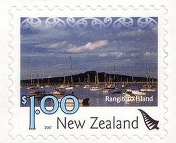 Stamp, Rangitoto Island, New Zealand,  