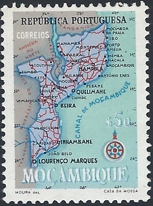 Map of Mocambique