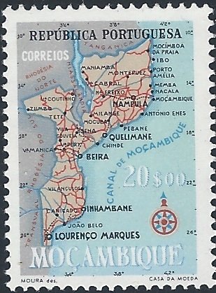 Map of Mocambique