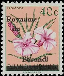 Stamp, Ipomea, Burundi,  
