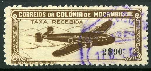Airplane over mountainous region