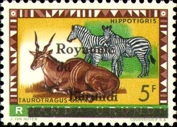 Common Eland (Taurotragus oryx), Zebra (Equus sp.)