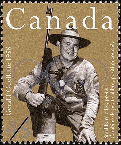 Gerald Ouellette, Smallbore Rifle, Prone, 1956