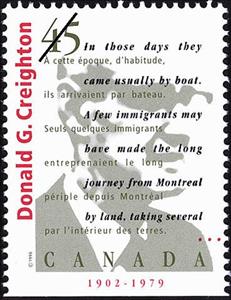 Stamp, Donald Grant Creighton, 1902-1979, Canada,  