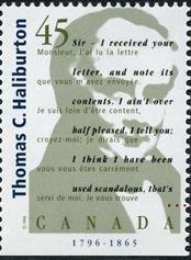 Stamp, Thomas C. Haliburton, Canada,  