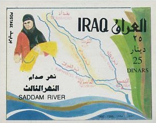 Farmer lady with ear, map