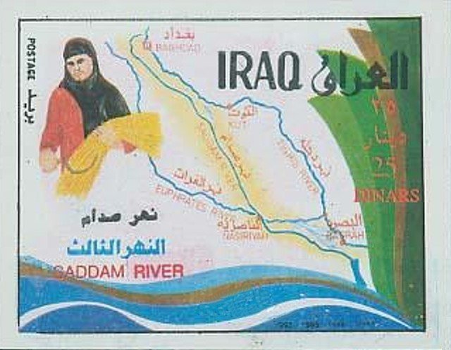 Farmer lady with ear, map