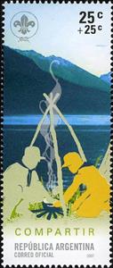 Stamp, Scout Movement - Share, Argentina,  , Scouting