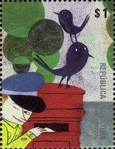 Stamp, Sending Letter, Argentina,  