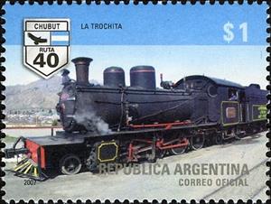 Stamp, La Trochita, Argentina,  , Tourism, Railways