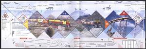 Souvenir Sheet, Train on the Clouds, Argentina,  , Tourism, Railways