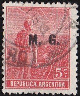 Agriculture stamp evpt. "M.G."