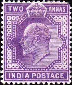 Stamp, King Edward VII, India,  