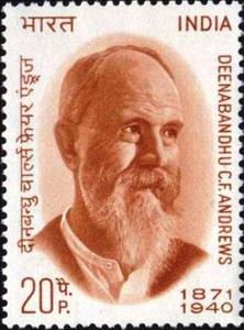 Stamp, Birth Centenary Charles Freer Andrews (1871-1940)-Missionary, India,  