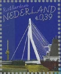Stamp, Erasmus Bridge, Rotterdam, Netherlands,  , Bridges