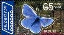 Stamp, Common Blue (Polyommatus icarus), Netherlands,  , Insects, Butterflies, Environment Protection, Animals (Fauna)