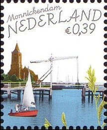 Church and harbour, Monnickendam