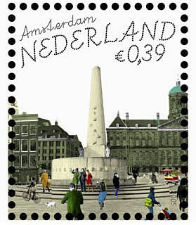 Stamp, National Monument, Amsterdam, Netherlands,  , Monuments, Townscapes / City Views