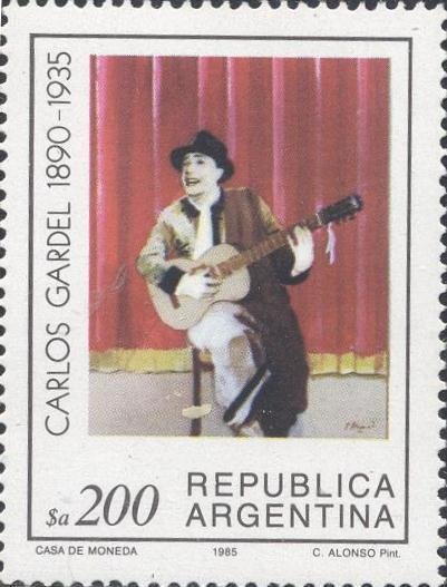 Carlos Gardel - Alonso painting