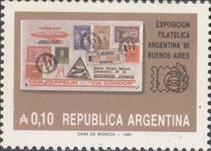 Stamp, 1934, Graf Zeppelin, Argentina,  , Stamps, Philatelic Exhibitions, Zeppelins, Aviation, Aircrafts