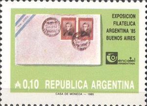 Stamp, 1952, 1º Estafeta Antártica, Argentina,  , Aviation