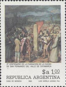 Stamp, Catamarca foundation, Argentina,  