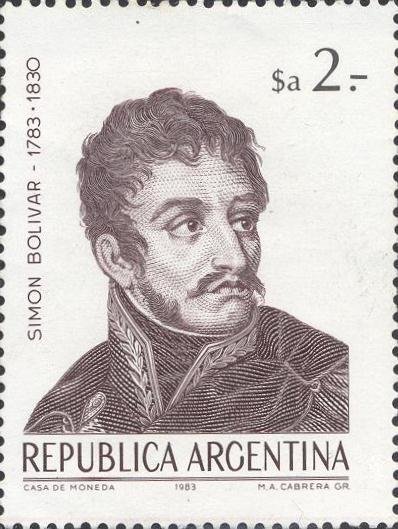 Simón Bolívar - Grabado
