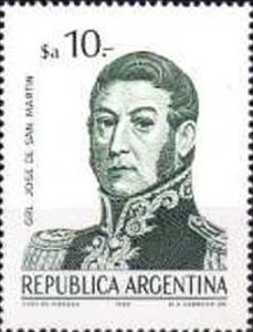 Stamp, José de San Martín, Argentina,  , Famous People, Generals