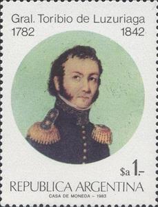 Stamp, Gral. Toribio de Luzuriaga, Argentina,  