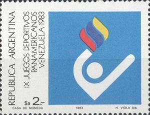 Stamp, Panamerican Sport Games - Logo, Argentina,  , Sport