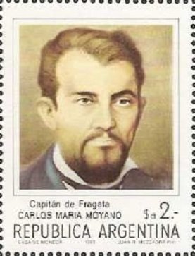 Stamp, Cap. Carlos María Moyano, Argentina,  