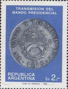 Stamp, 1813 Coin, Argentina,  
