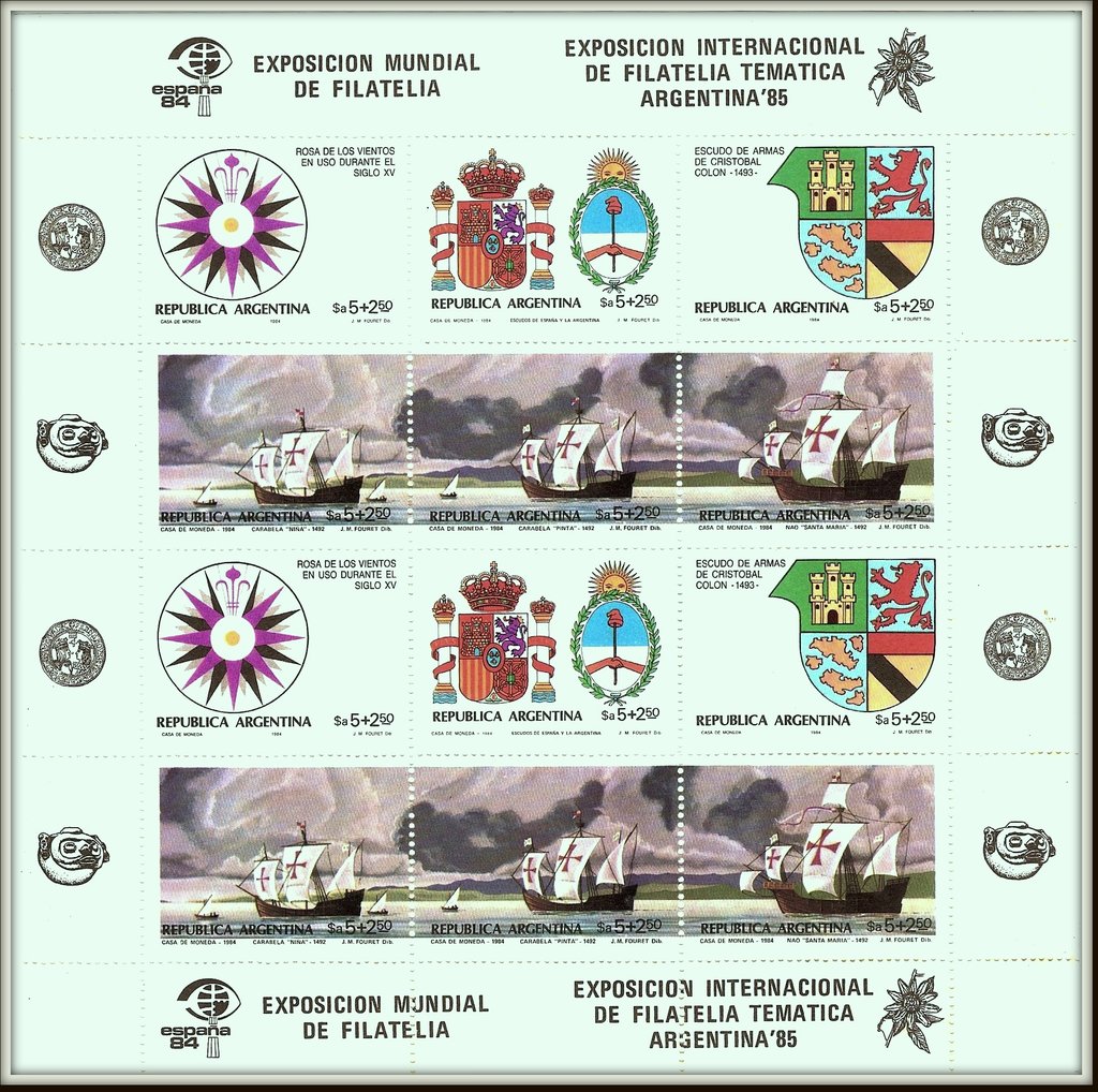 Philately Expo Argentina '85 and Spain '84