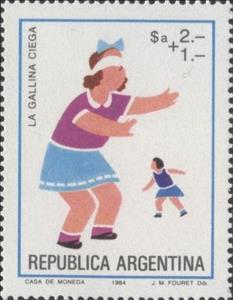 Stamp, La gallinita ciega, Argentina,  