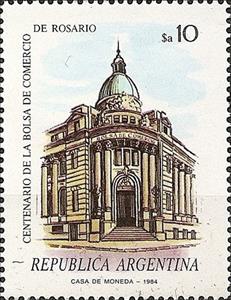 Stamp, Bolsa de Comercio de Rosario, Argentina,  , Architecture