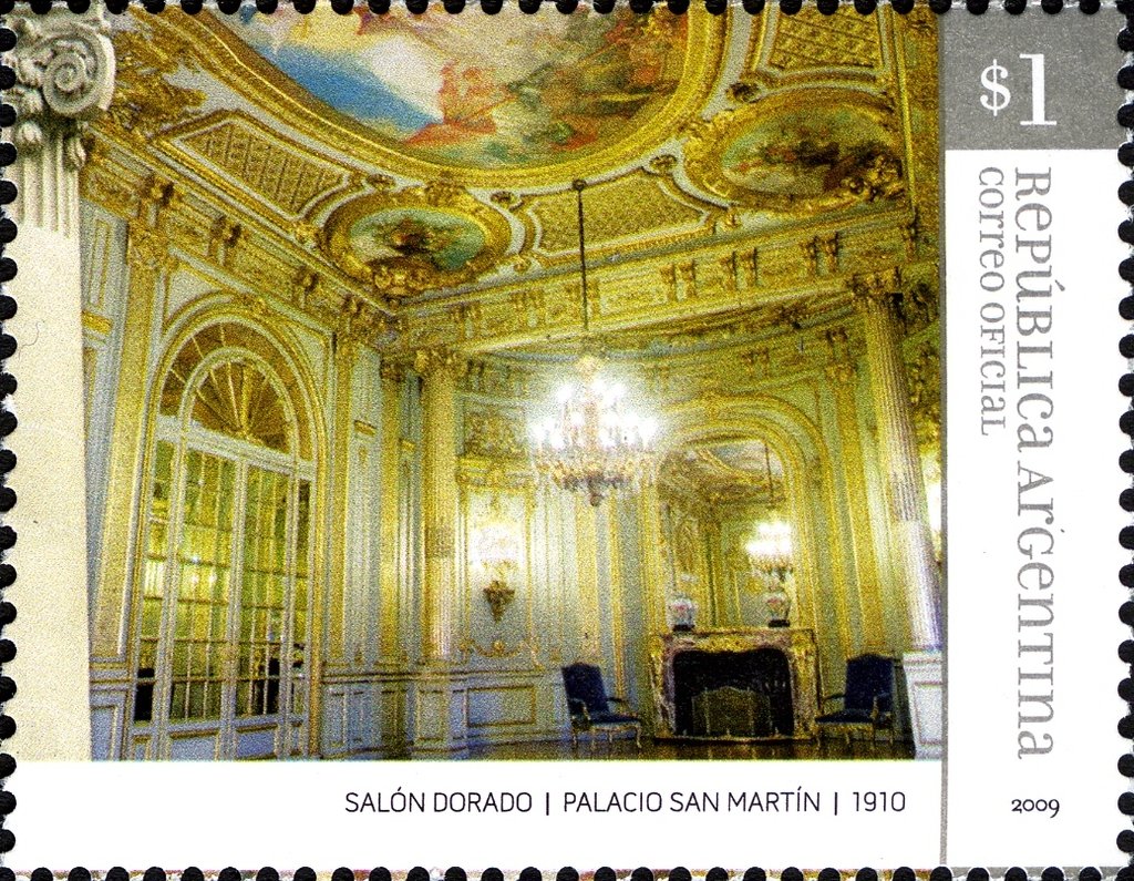 San Martín's Mansion 1910 - Golden Hall