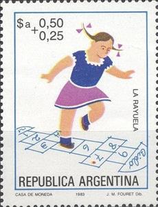 Stamp, La Rayuela, Argentina,  